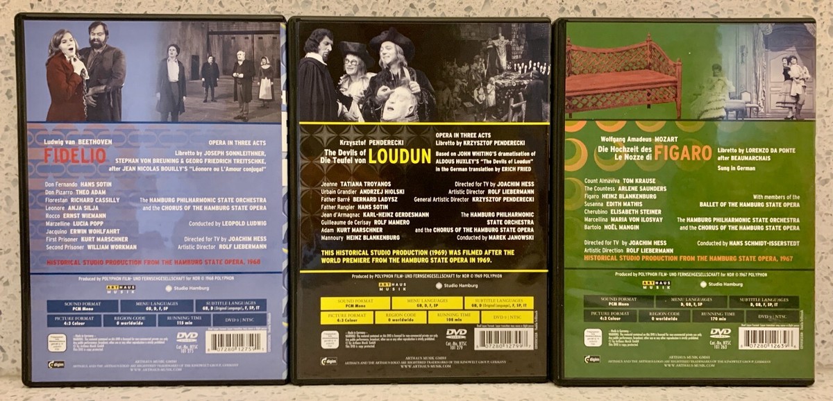 Cult Opera of the 1970's (11 discs, Arthaus) ROLF LIEBERMANN