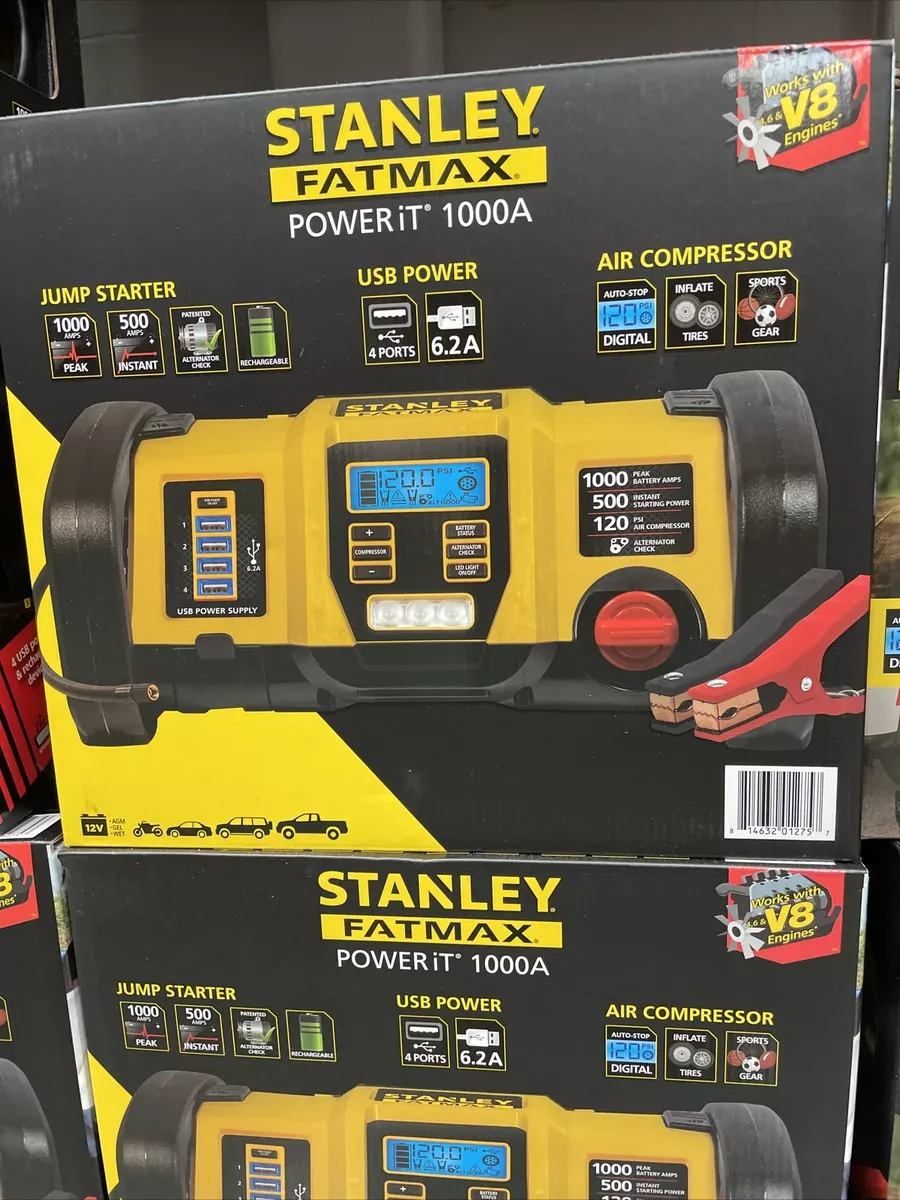 Stanley 1000 Peak Amp Battery Jump-Starter 