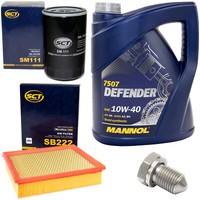 MotoröL Filter Set 10W40 5 Liter + ÖLablassschraube FüR Audi A4 Skoda VW Passat