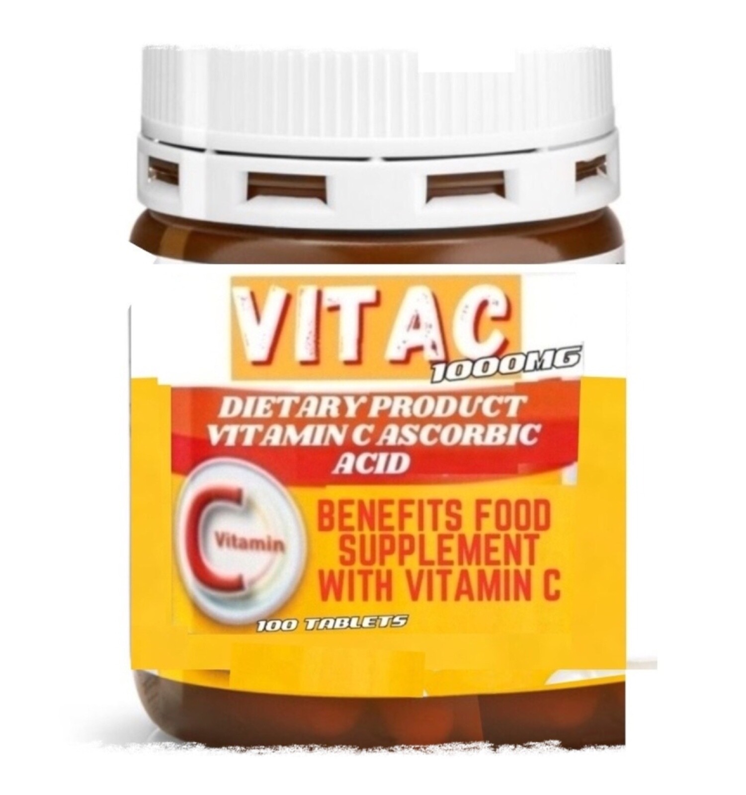 Vitamine C 1000mg Vitac acide ascorbique antioxydant poudre pure pour complément alimentaire x200