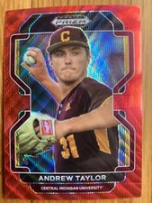 2022 Panini Prizm Draft Picks - #PDP80 Andrew Taylor Red Wave