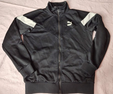 Puma Iconic Men's Boys Track Jacket Black/White 577980 Size S ST18