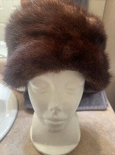 Vtg. Brown Hat Fashions By Winter New York, Mink, Fur Used