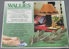 WALLIES Wallpaper Cutouts Pre-pasted 25 green LAUREL LEAF Leaves - BRAND NEW!