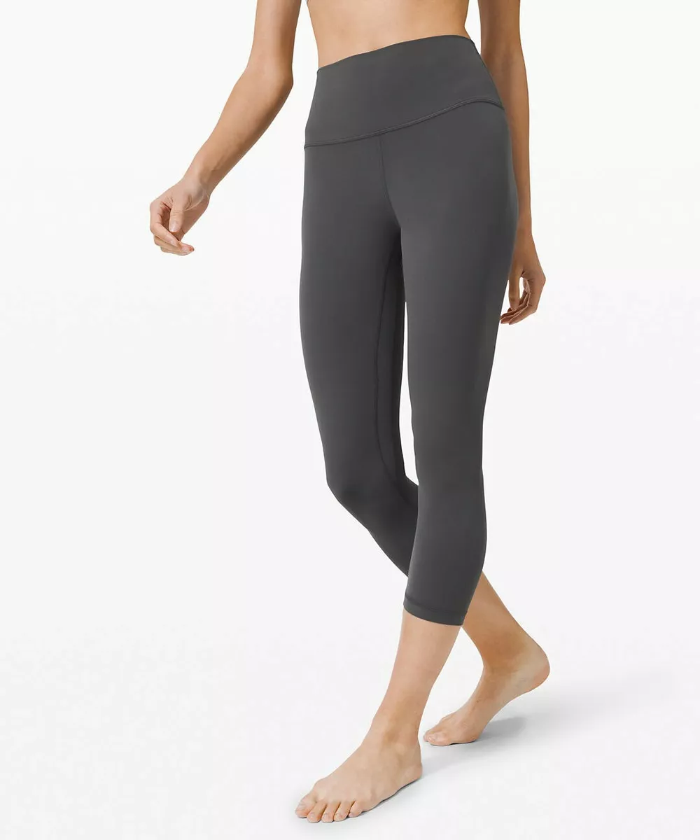 NEW LULULEMON Align Crop 21 6 8 Graphite Grey