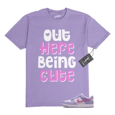 Dunk Lilac Bloom Pink Beyond Hydrangeas Lavender White T Shirt to Match OHBC