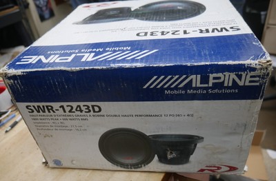 Swr-1243D Alpine subwoofer 12 inch 1800 watts peak 600 watts rms 