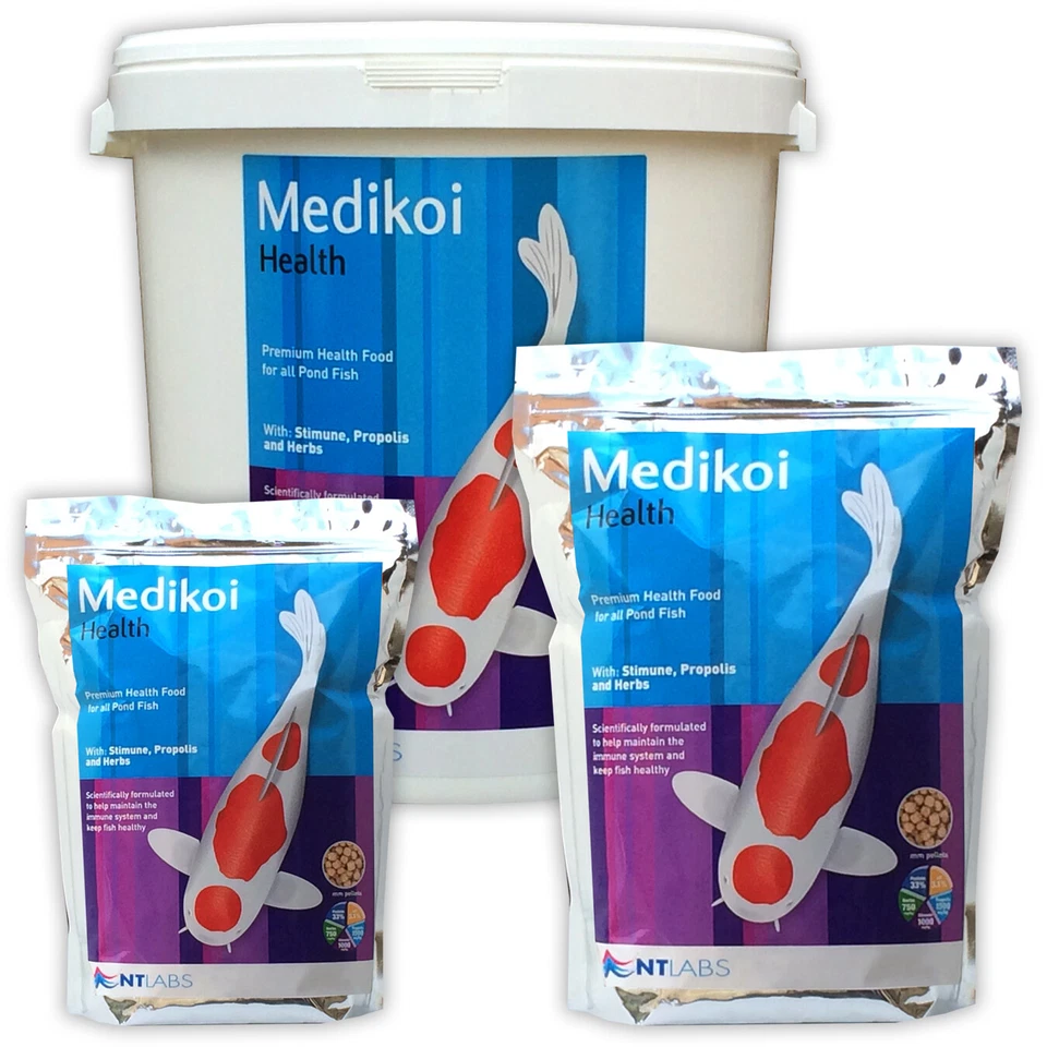 NT Labs Medikoi Health 3mm 6mm Pellet 700g,1.75kg,3kg,5kg,10kg Pond Fish Food