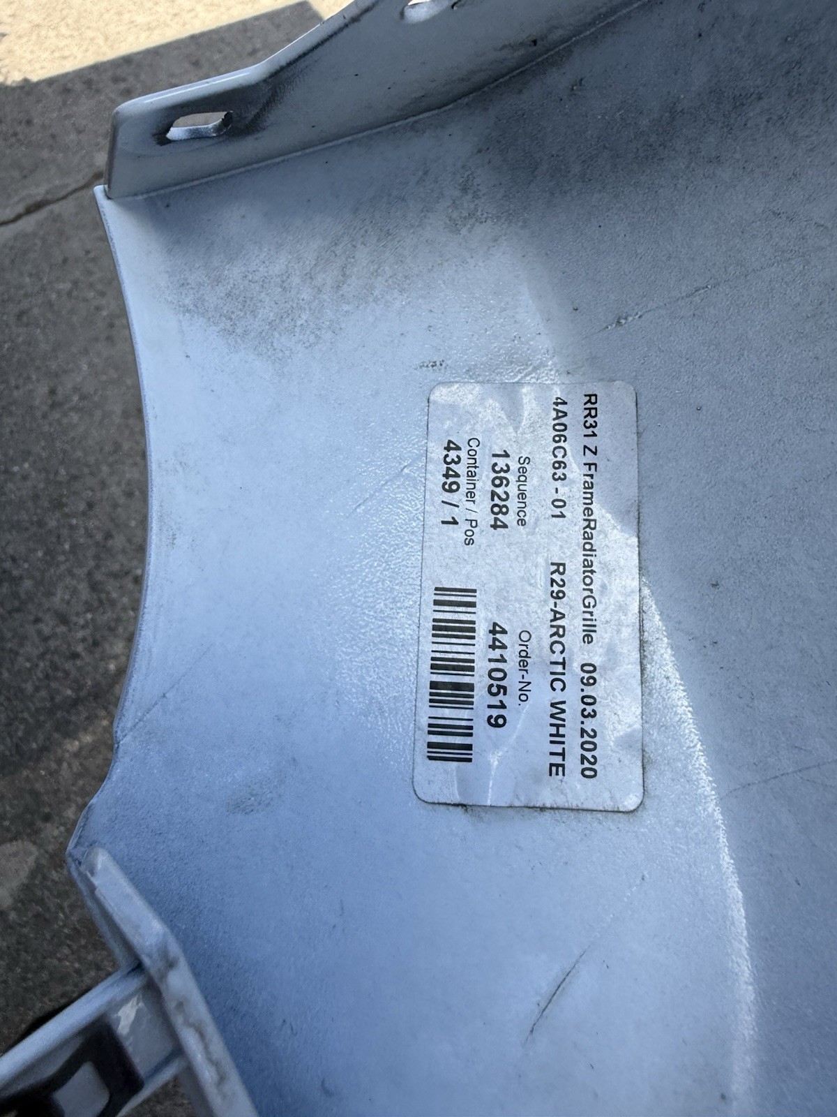 Rolls-Royce Cullinan 2019-2023 Front Upper Trim cover P/N 51118497322