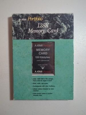 Atari Portfolio Computer 128K Memory Card In  Original Packaging 