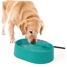 Large Heated Water Bowl for Dogs  Cats Outside, 3.7L Heated Oval 3.7 Litres