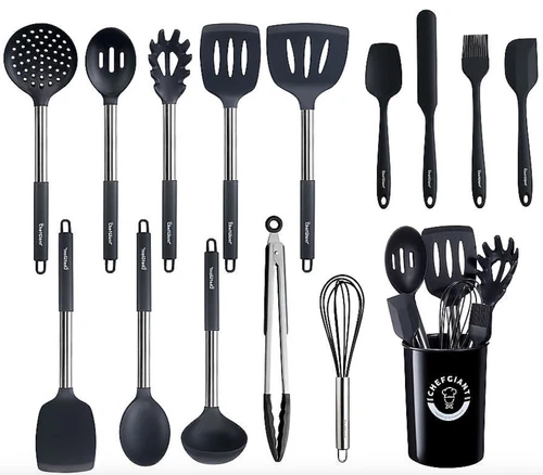 ChefGiant 15-Pc Cooking Utensil Set - Black