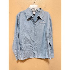 Vantage Women's Long Sleeve Button Up Shirt Cold Stone Creamery Uniform Large