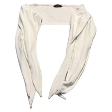 Shein Sage & White Shoulder Cover-Ups with Ties – Set of 2 XL Lightweight Wraps