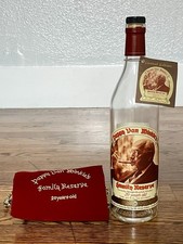 RARE-UNRINSED Pappy Van Winkle 20 Year Bourbon Bottle With Felt Bag and Neck Tag