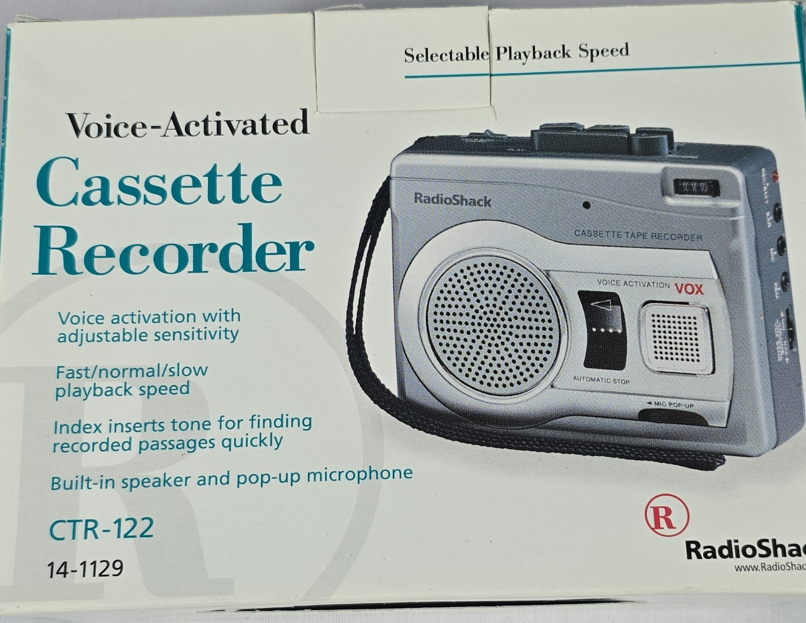 14-1129 Voice Activated 2 Speed Speaker Mic