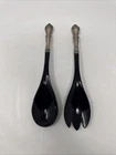 2pc Sterling Gorham RONDO SALAD SERVING SET 12" No Monogram EBONY