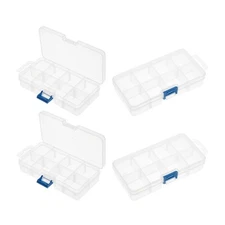 4 Pcs Tool Box Tool Organizer, Plastic Hardware Box Storage For Hardware, Screws