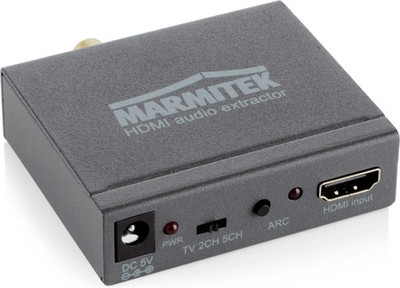 HDMI Audio Extractor 4K ARC Adapter digital/analog schwarz Marmitek AE14