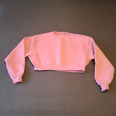 SET ACTIVE Hot Pink Cropped Sweatshirt Women's Size Small