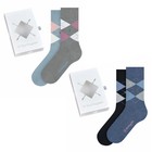 Burlington Damen Socken, 2er Pack - Geschenk-Set, Argyle, Raute, Onesize