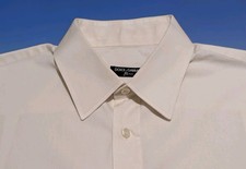 Dolce & Gabbana BASIC Off-White Cotton Dress Shirt 43 17 Sleeve '35