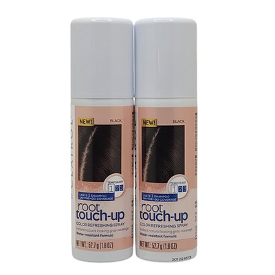 Clairol Root Touch Up Spray Twin Pack Black 1.8 oz. Ea.