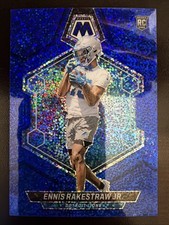2024 Panini Mosaic Ennis Rakestraw Jr. Rookie No Huddle Blue Sparkle Prizm /96