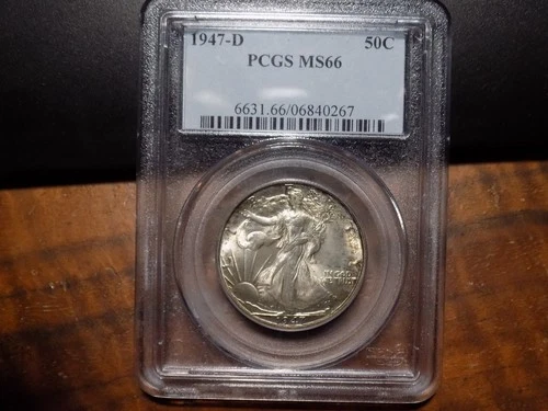 1947-D Walking Liberty Half Dollar - PCGS MS66 - Fantastic Gem!