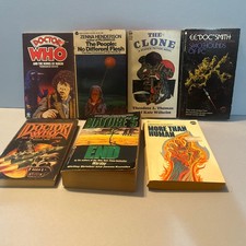 Lot of 7 Vintage Sci-Fi- Fantasy Paperback Books Various Mixed- Preowned