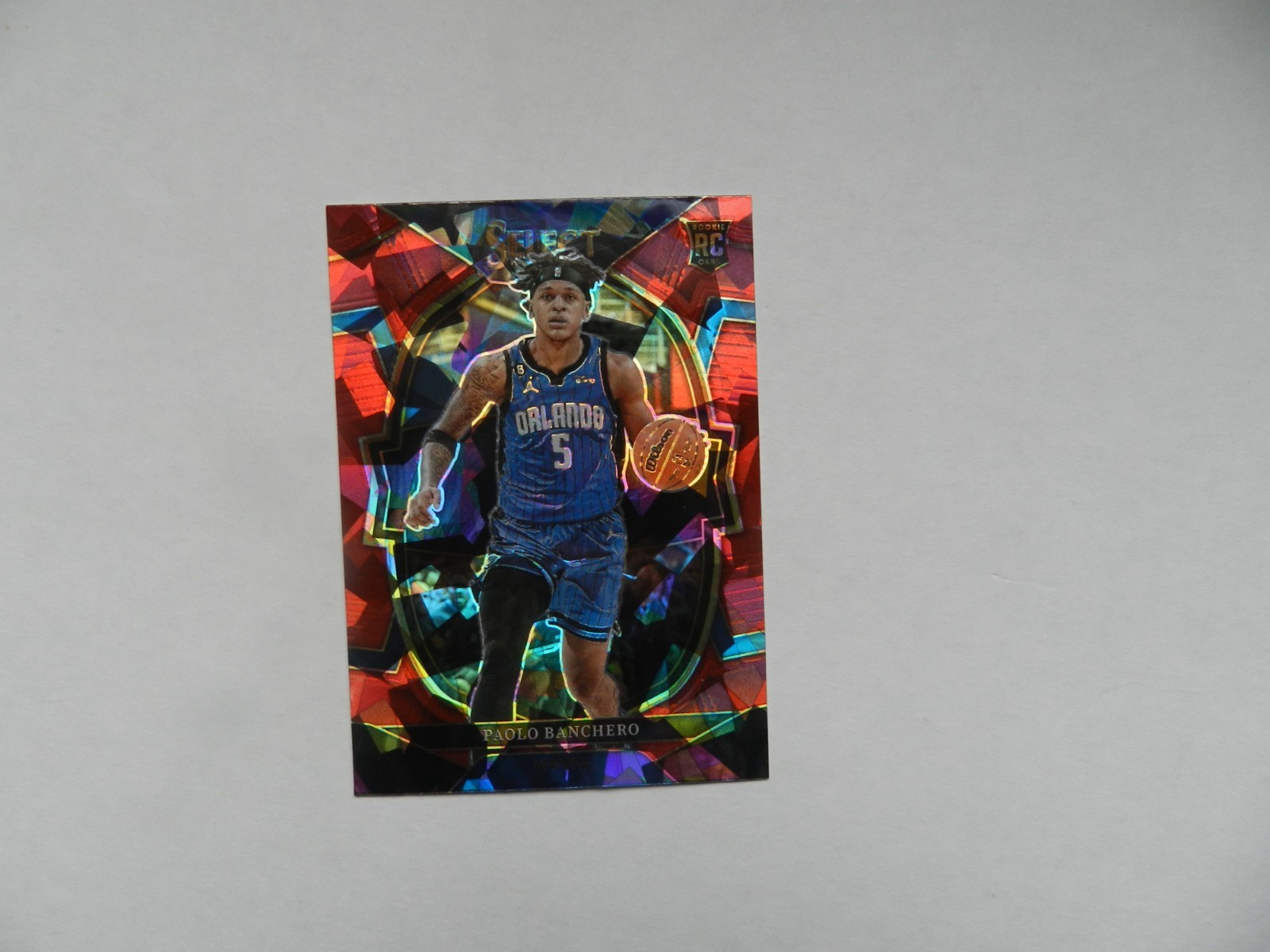 2022-23 Select Paolo Banchero RC Red Cracked Ice Prizms Concourse #72 Magic