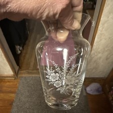 This Is A Vintage Avon Floral Bouquet 7-inch 24% Lead Crystal Vase. Made In USA