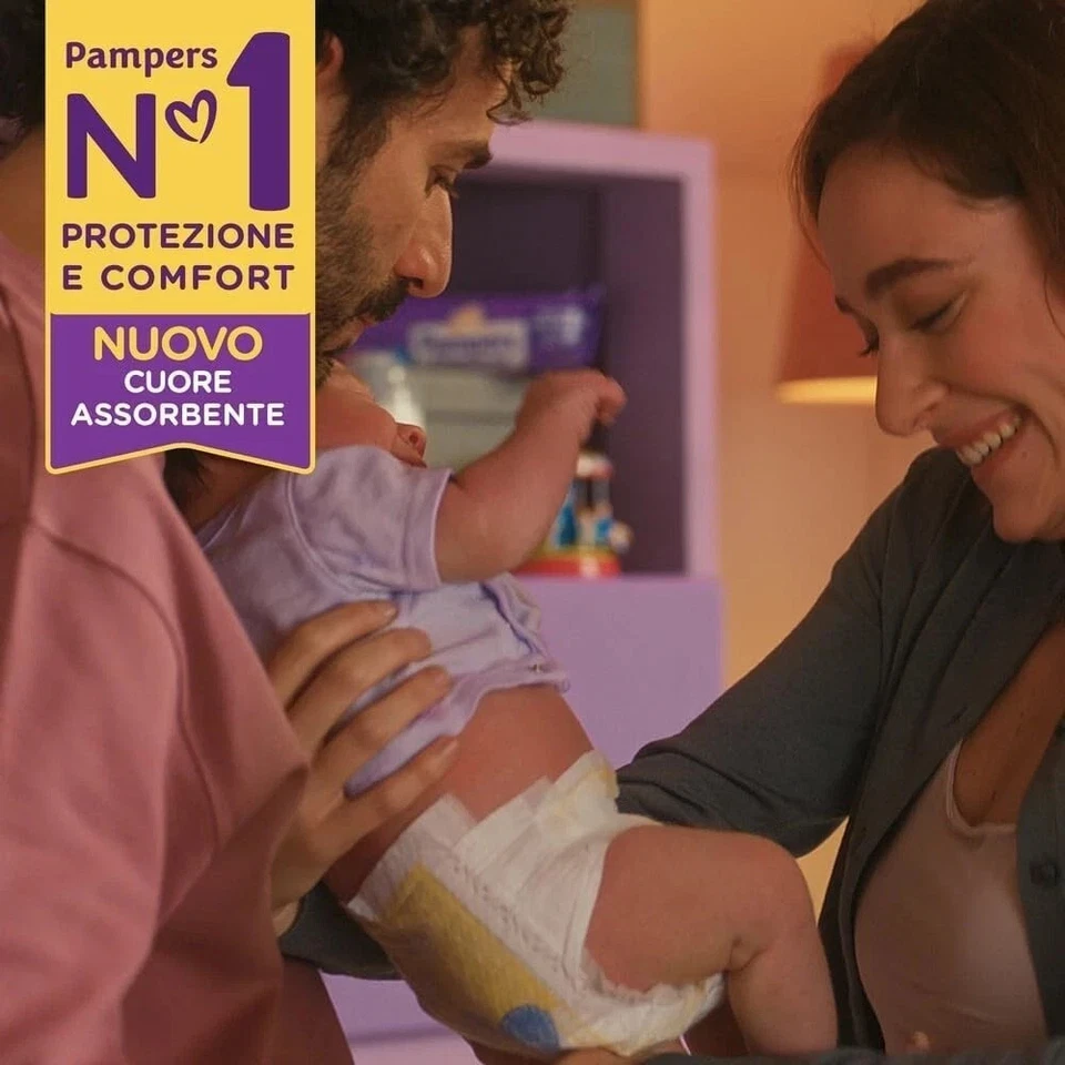 Pampers Progressi Newborn, 168 Diapers, Size 1 (2-5 kg) - Immagine 2 di 4