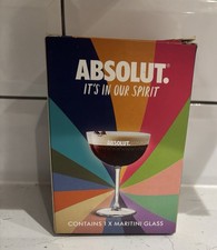 Absolut Vodka Martini Glass 22cl 220ml Limited Edition Gift Box Brand New