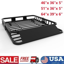 465164 Crossbar Suv Top Cargo Luggage Carrier Roof Rack Basket Universal