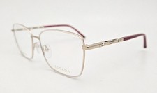 Escada Eyeglasses NEW VESD53 Color 0E59 White Gold Pink Square Size 55 Women's