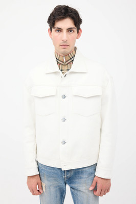 Acne Studios Men's White Jacket Size 46 GOOD USED CONDITION