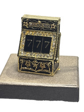 One Armed Bandit Slot Machine Trinket Box Pill Jewelry Case Collectible B