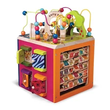B. toys – Wooden Activity Cube – Activity Center – Educational