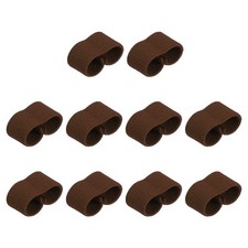 10 Pcs Elastic Belt Keepers Strap Organizers Web Belt Loop Stays Coffee
