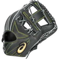 Asics Aquatect Baseball Glove, Infielder'S, 3121B293 005 Black/F Yellow , Lh 