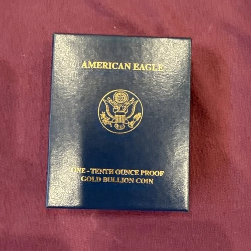 2007-W $5 1/10 Tenth oz Proof American Gold Eagle Coin Original Box & COA - OGP