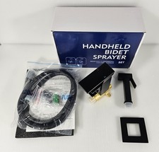 Shamanda Warm Water Bidet Sprayer For Toilet Hot And Cold, Rough-In Valve, Black