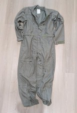 Vtg 1990 US Military CWU-27/P Nomex Flight Suit Coveralls Sage Green 42R USAF