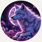 Hayleybug 1/10th oz Violet Howl Wolf Silver Round