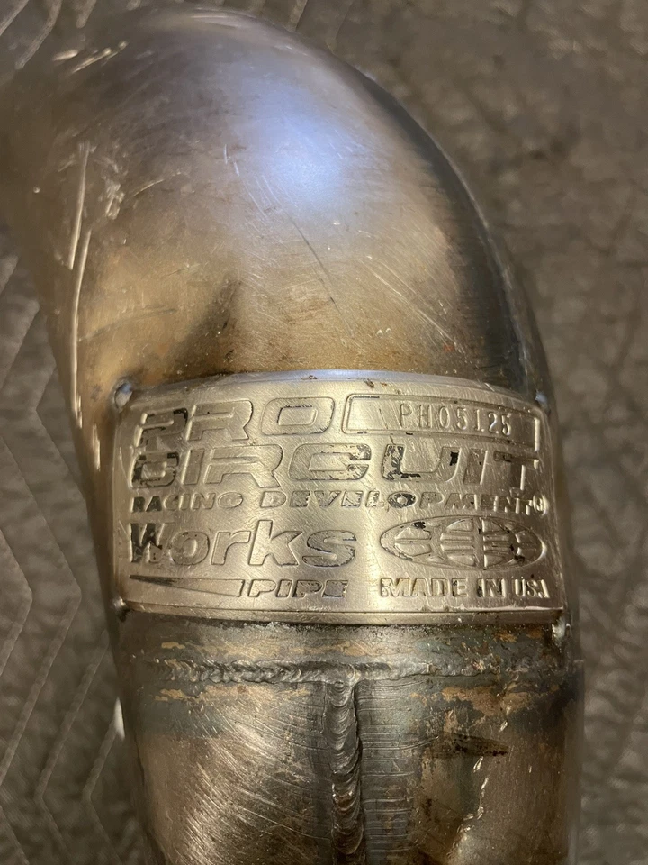 Tubo de escape delantero Pro Circuit Works sin procesar Honda CR125 2005 2006 2007 PH05125 Foto 2 de 4