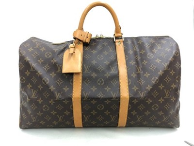 Auth Louis Vuitton Vintage Monogram Keepall 50 Travel Hand Bag 0G090030OS