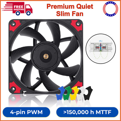 Noctua NF-A12x15 PWM chromax.Black.swap, Premium Quiet Slim Fan 4-Pin (120x15mm)