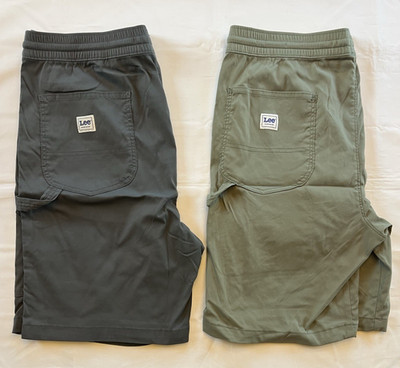 x2 Lee Work Wear Legendary Synthetic Pull-On Carpenter Shorts