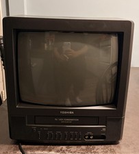 Toshiba MV13M3 13in CRT TV/VCR Combo 480i NTSC RCA/RF Inputs Black